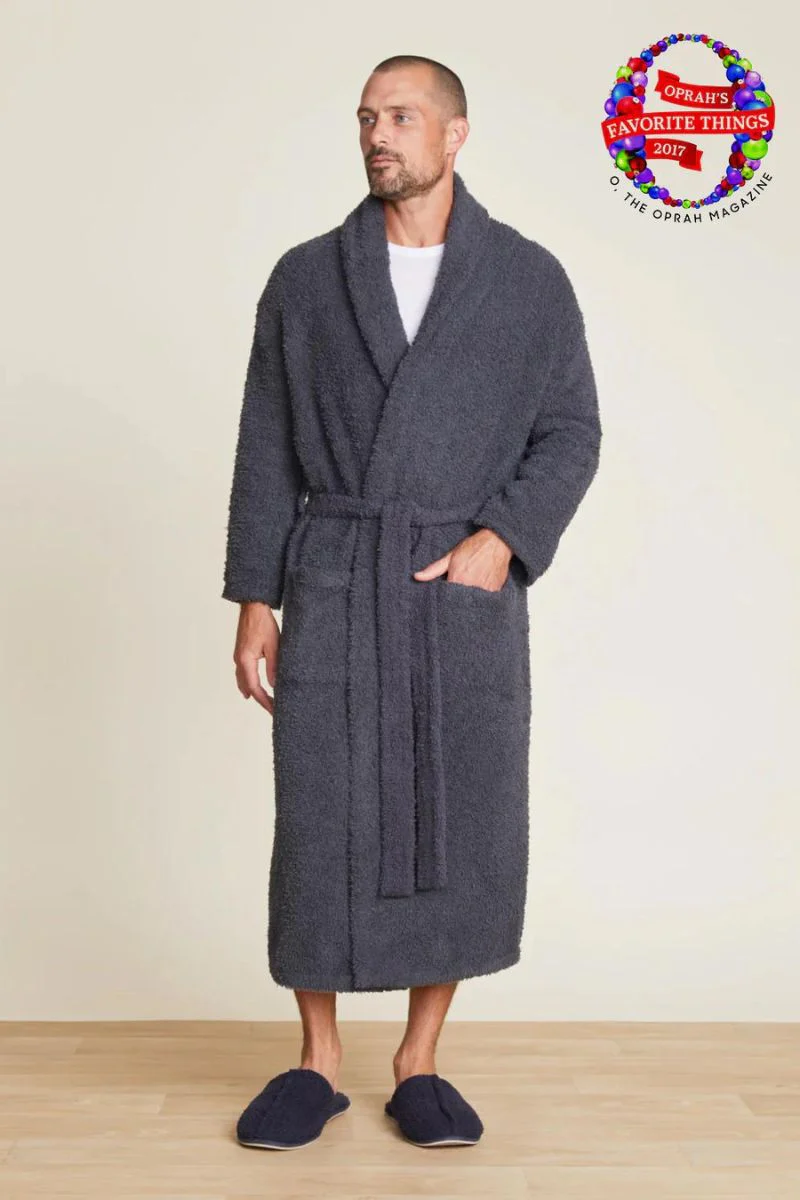 Barefoot Dreams CozyChic Adult Robe Size 1 Slate Blue - Image 2