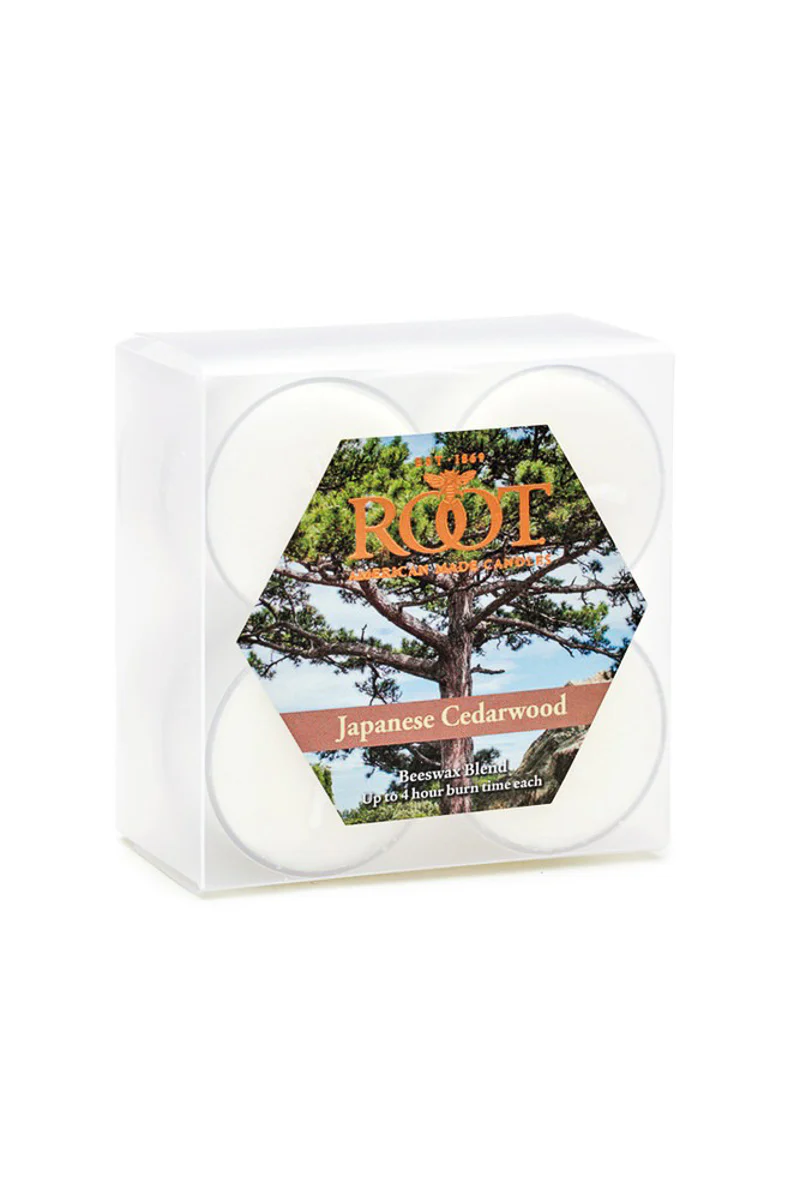 Root Tealights Japanese Cedarwood Box of 8