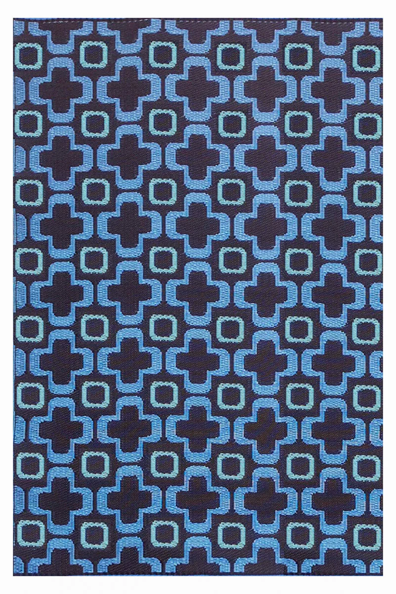 RUG, 4' x 6' CLUB DK/PERIWINKL