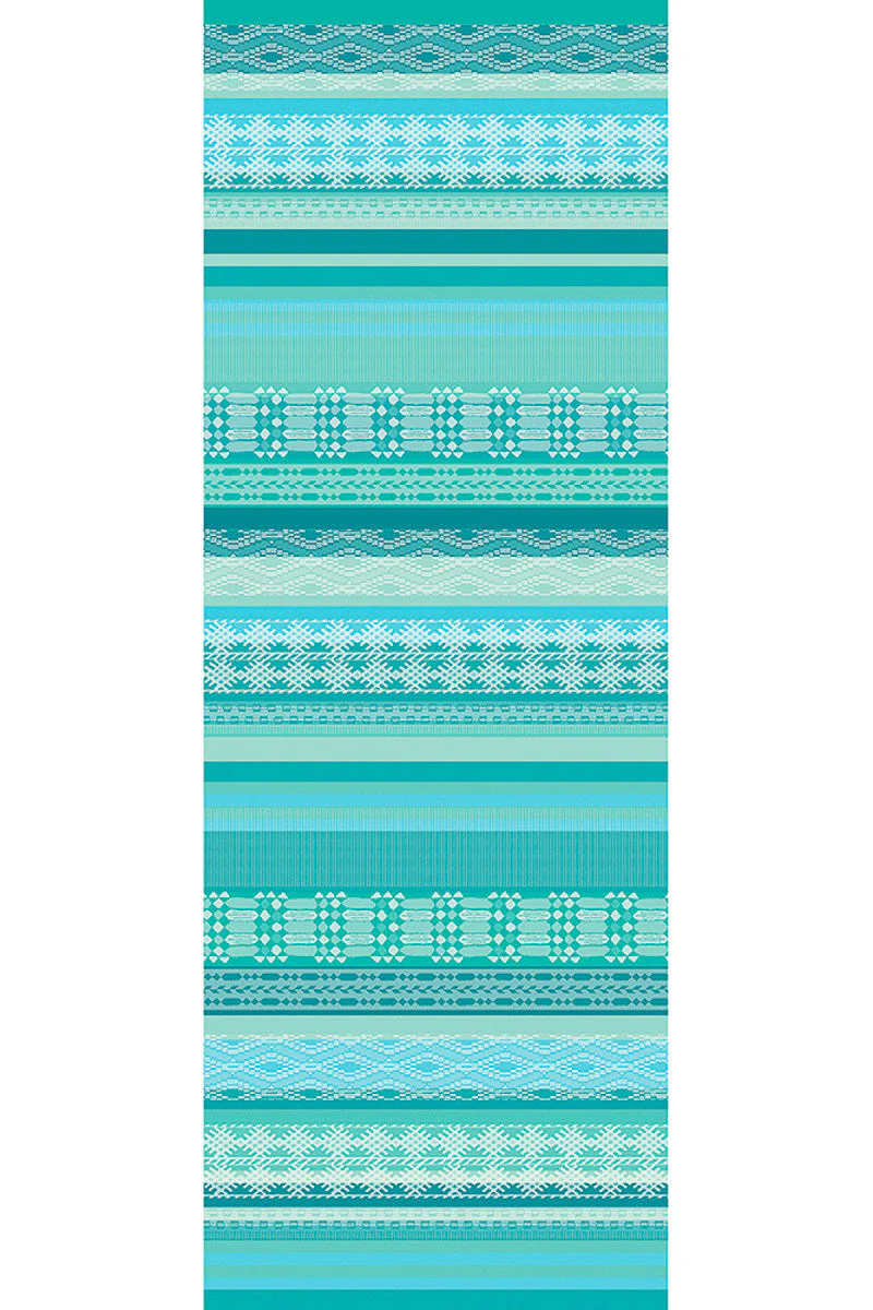 Garnier-Thiebaut Mille Veracruz Runner 22"x61" Aqua