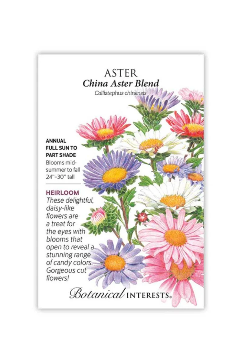 Botanical Interests China Aster Seeds