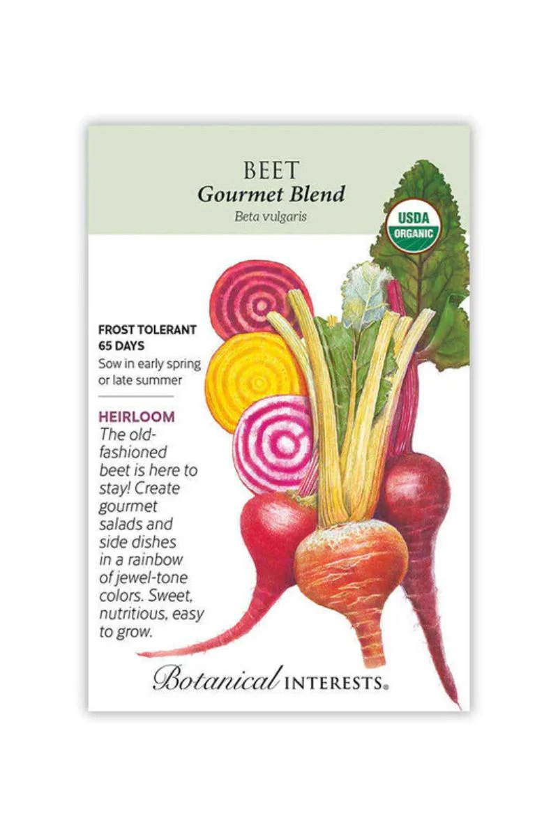 Botanical Interests Gourmet Blend Beet Organic Seeds Large