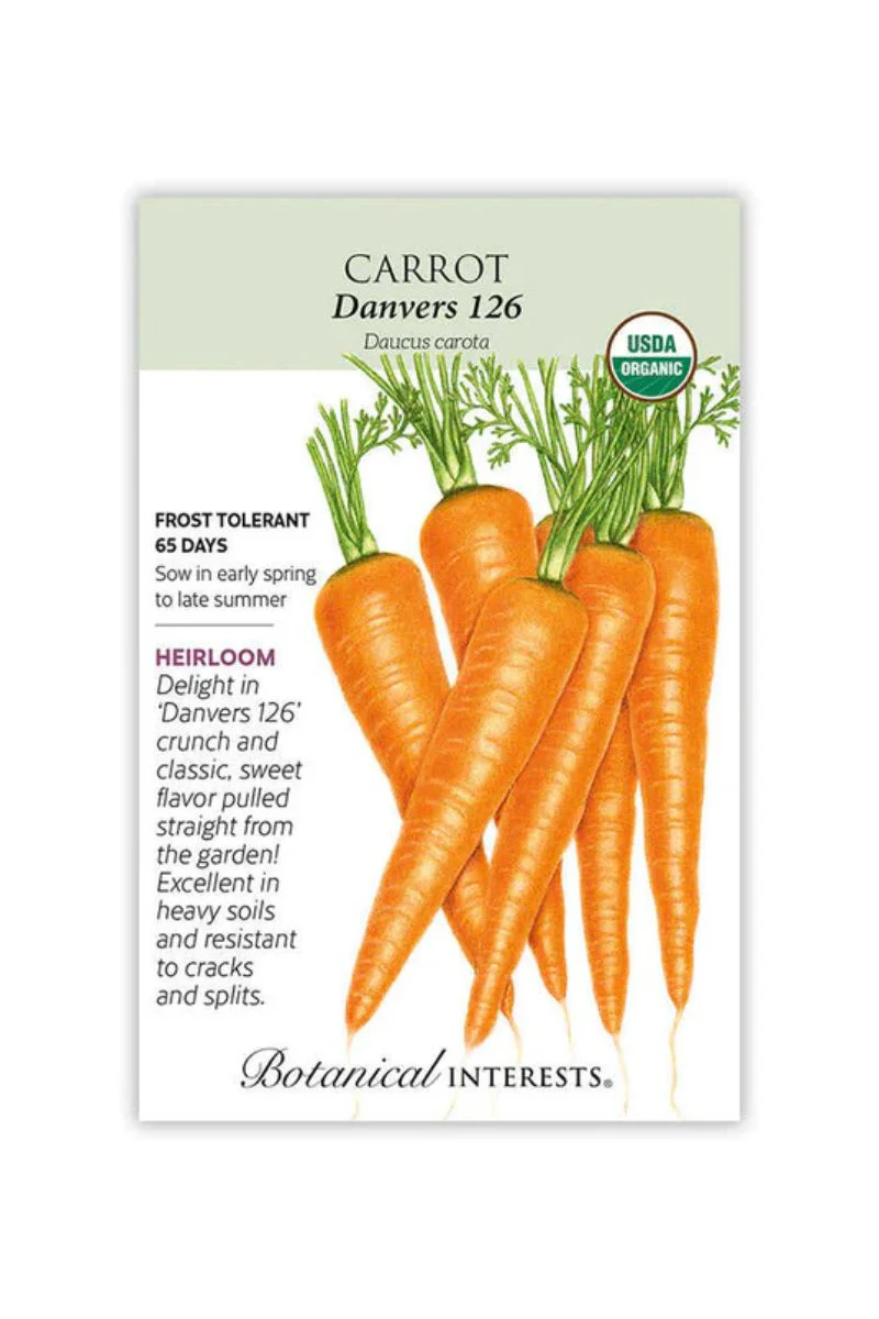 Botanical Interests Danvers 126 Carrot Organic Seeds