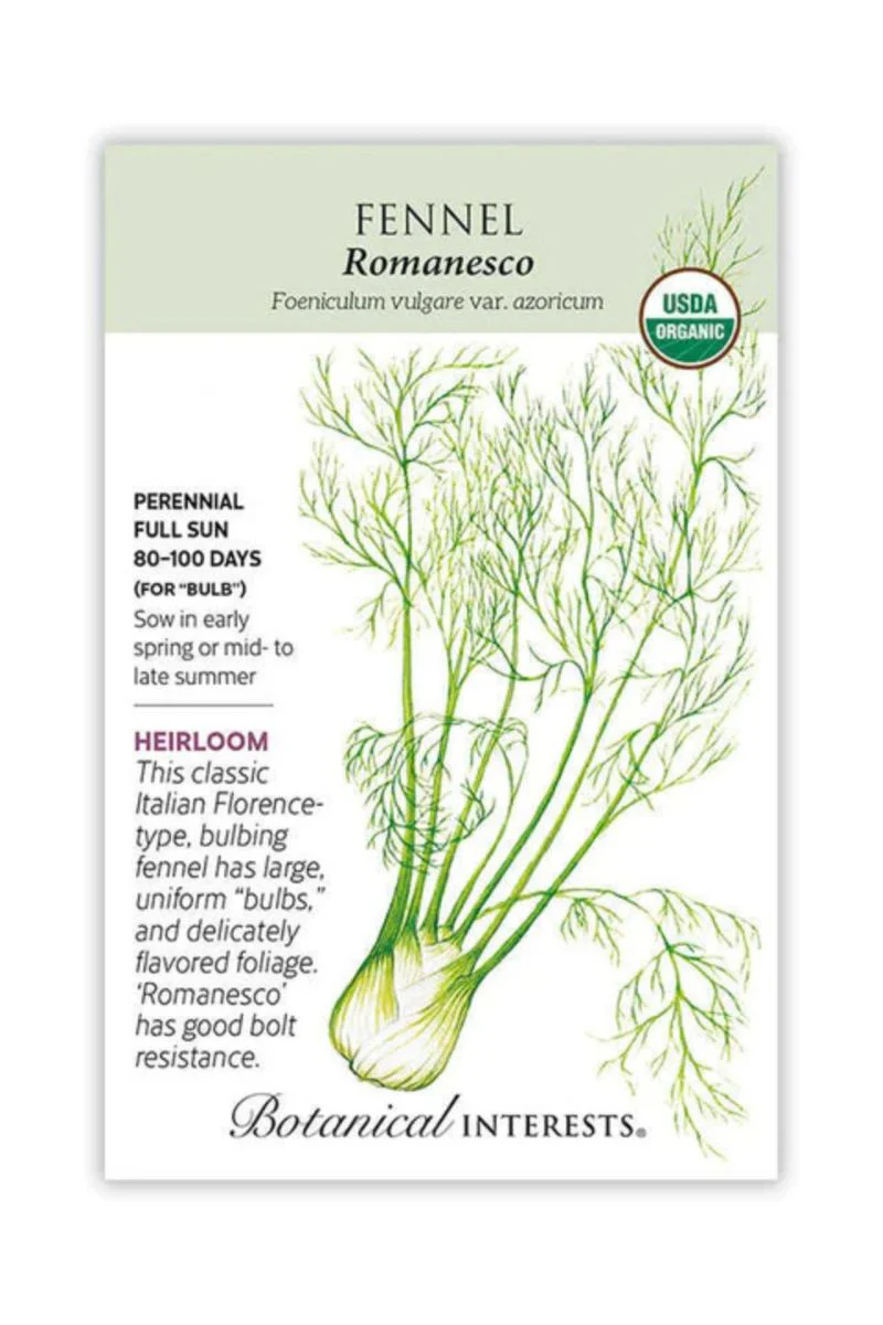 Botanical Interests Romanesco Fennel Organic Seeds