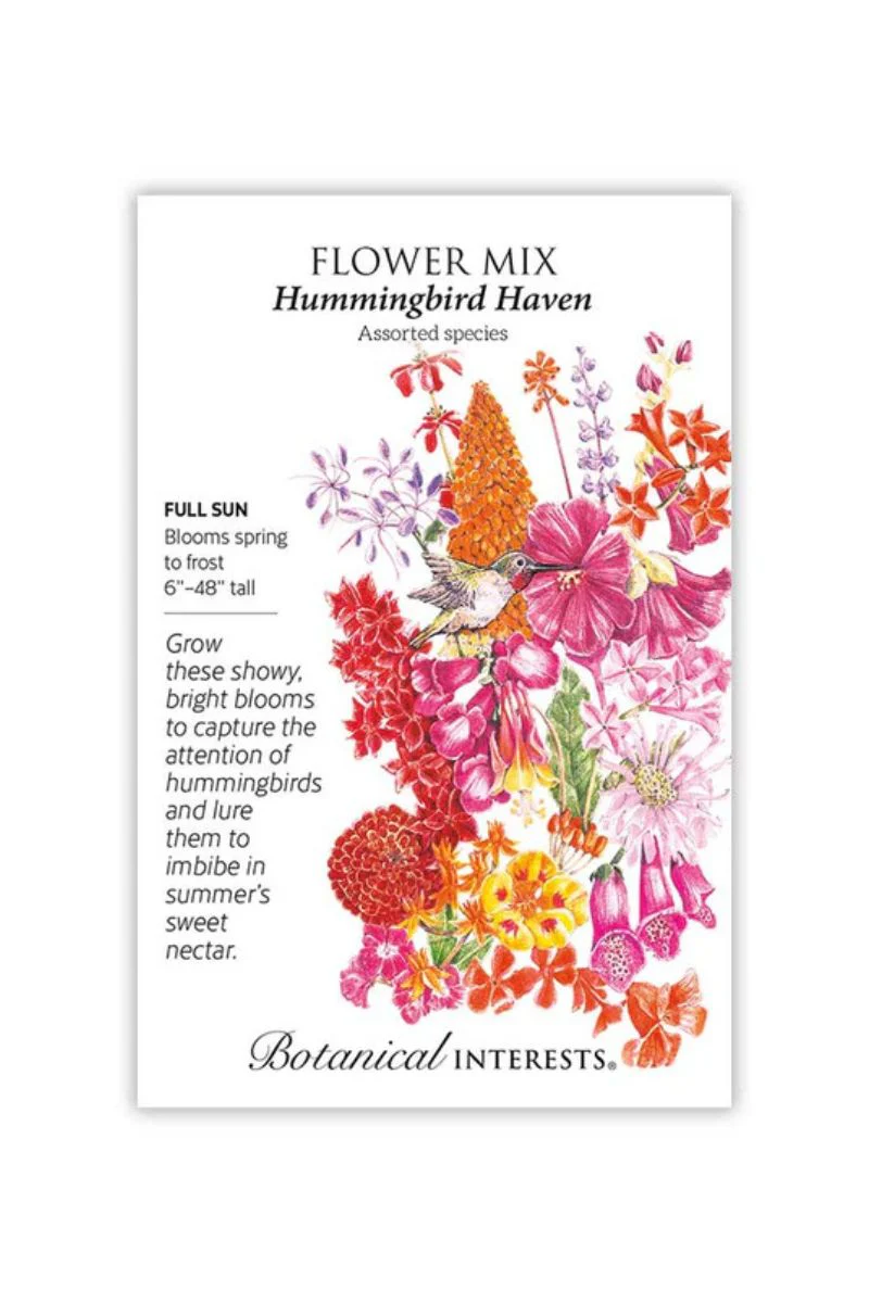 Botanical Interests Hummingbird Haven Flower Mix Seeds