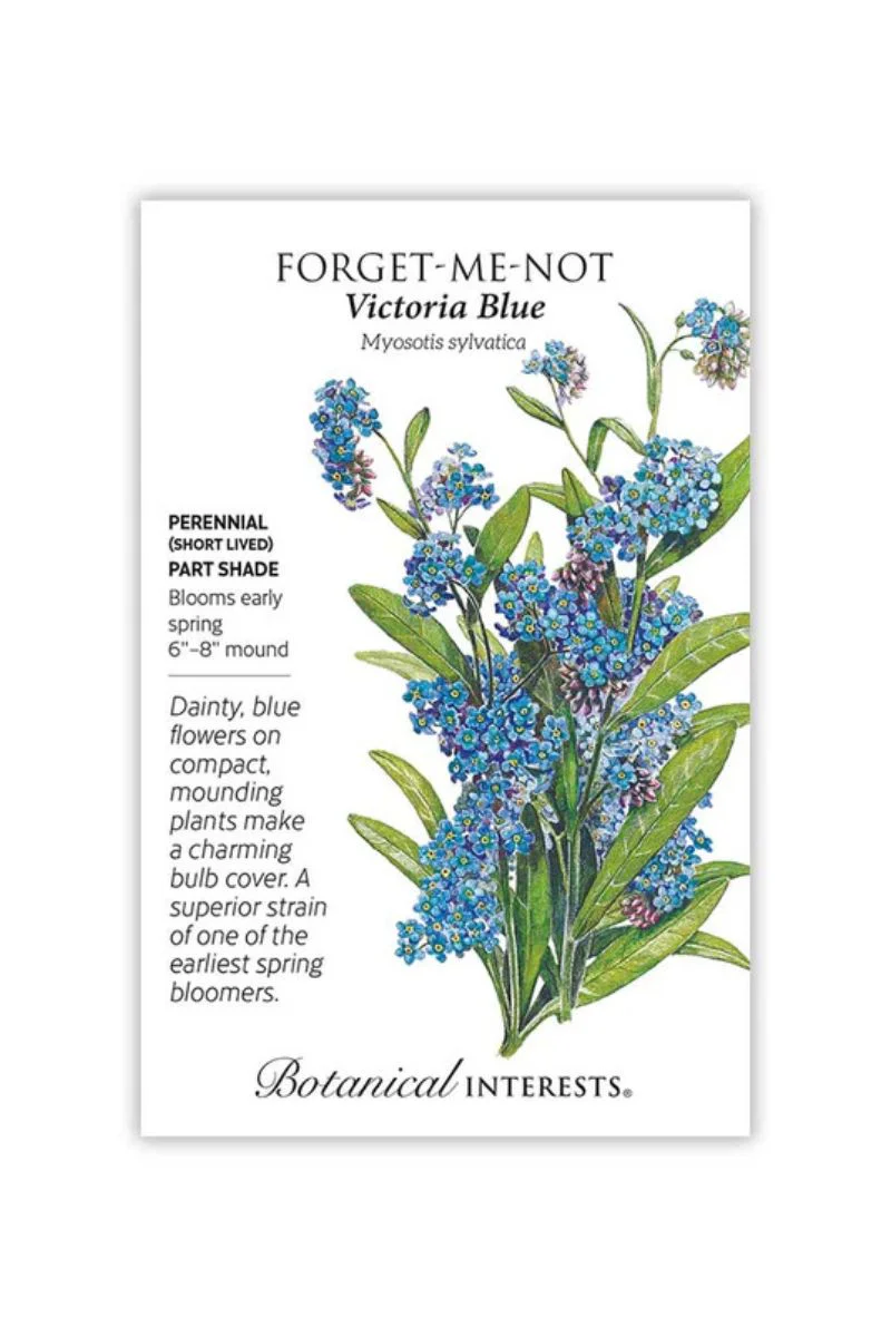 Botanical Interests Victoria Blue Forget-Me-Not Seeds