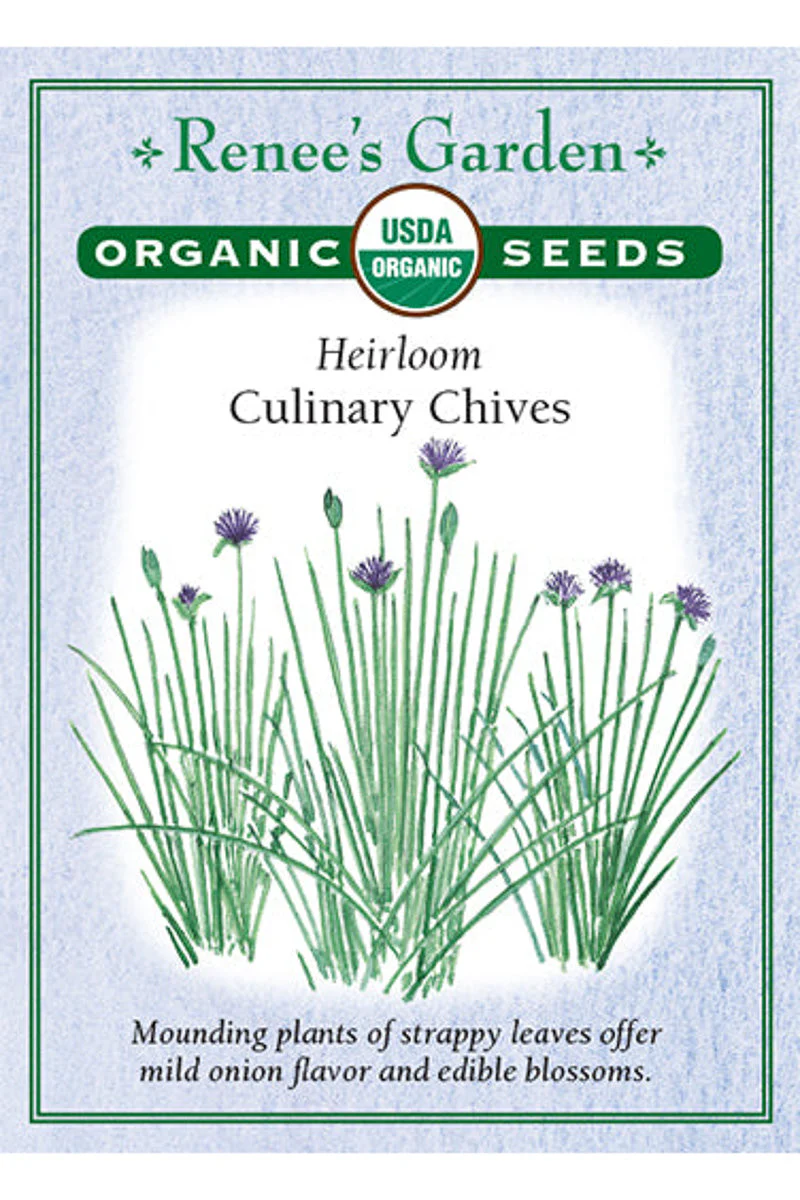 Renee's Garden Heirloom Culinary Chives Organic Seeds