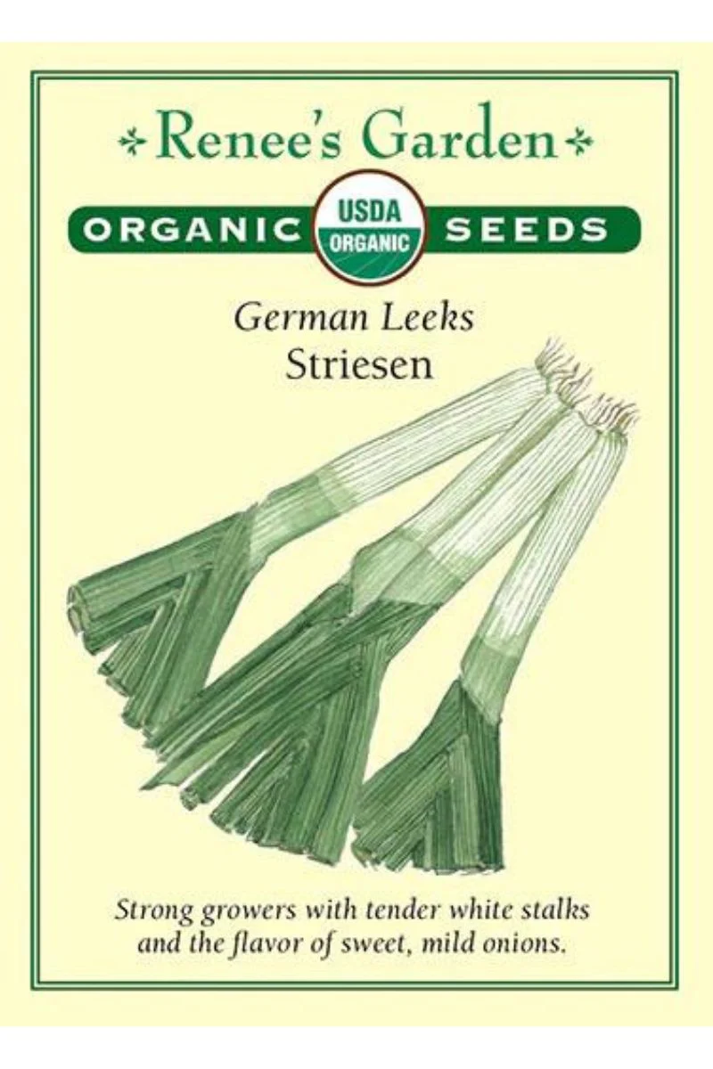 Renee's Garden German Leeks Striesen Organic Seeds - Image 2