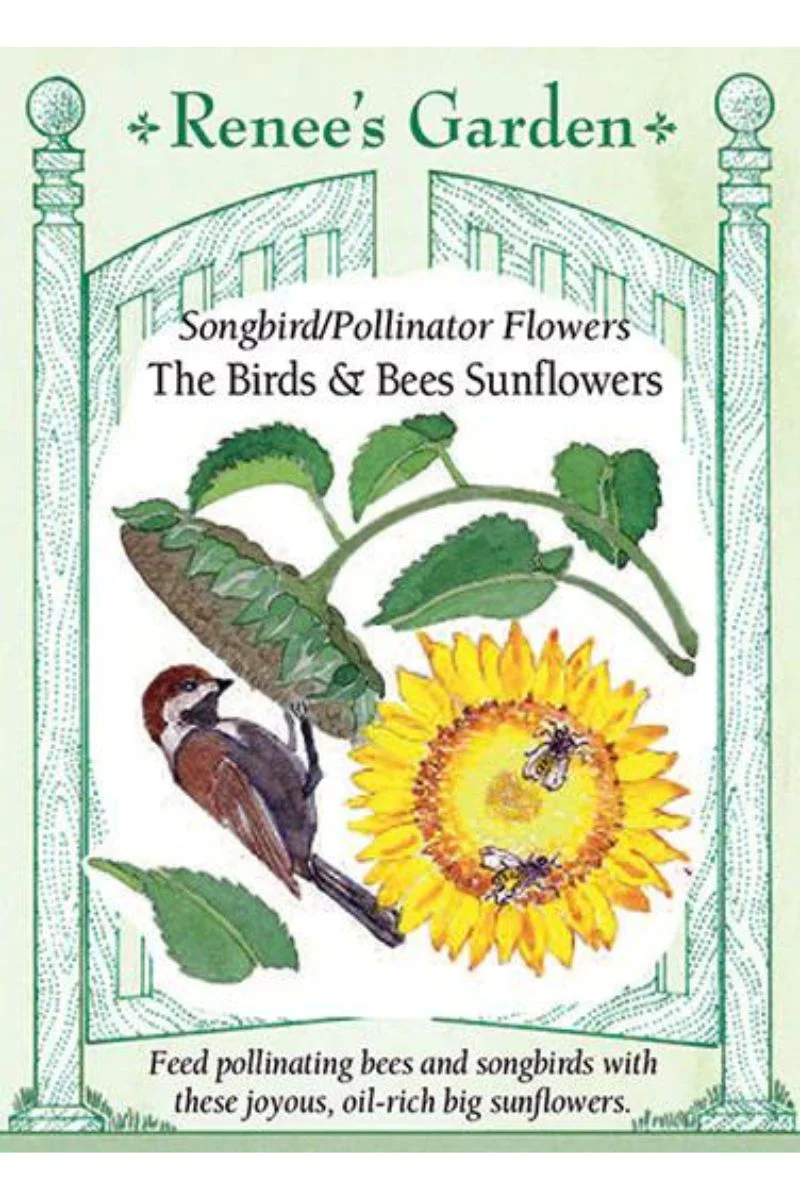 Renee's Garden Songbird/Pollinator The Birds & Bees Sunflowers Seeds - Image 2