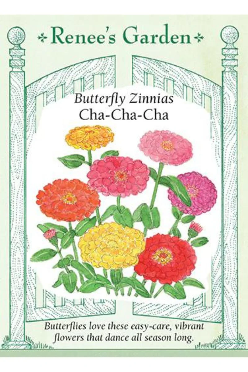Renee's Garden Butterfly Zinnias Cha-Cha-Cha Seeds