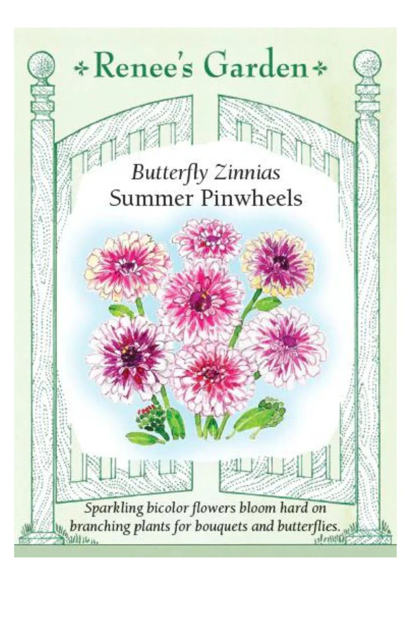 Renee's Garden Butterfly Zinnias Summer Pinwheels Seeds