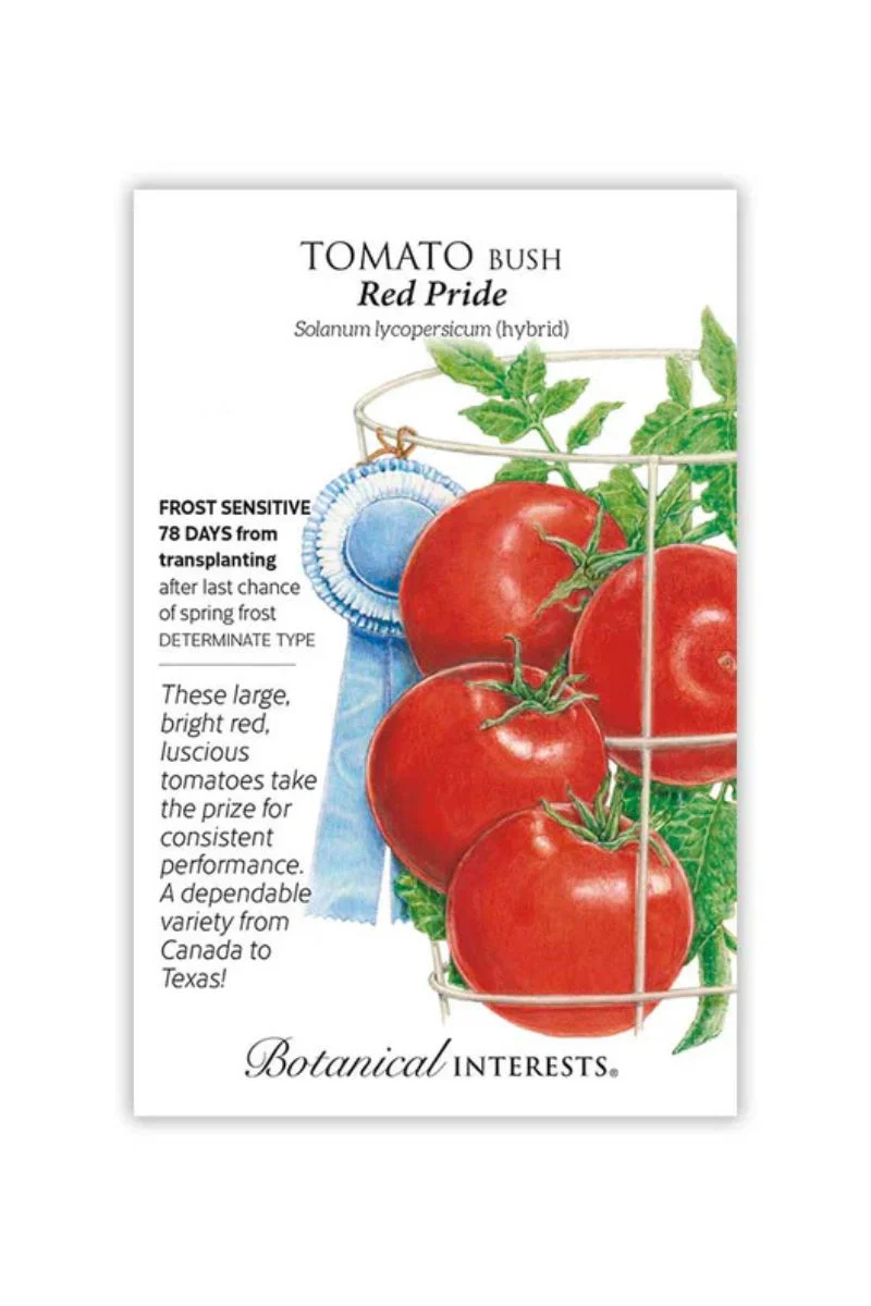 Botanical Interests Red Pride Bush Tomato Seeds