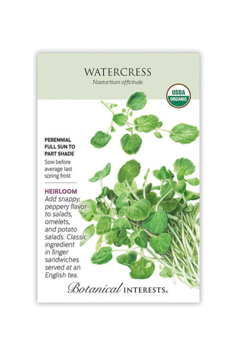 Botanical Interests Watercress Organic Seeds
