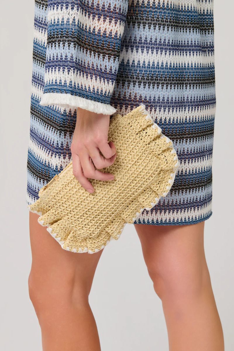 Shiraleah Arabella Zip Pouch Natural - Image 2
