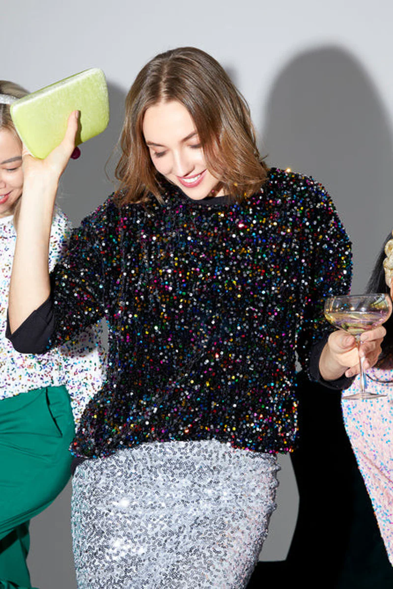 Shiraleah Fiesta Sweatshirt Black Large - Image 2