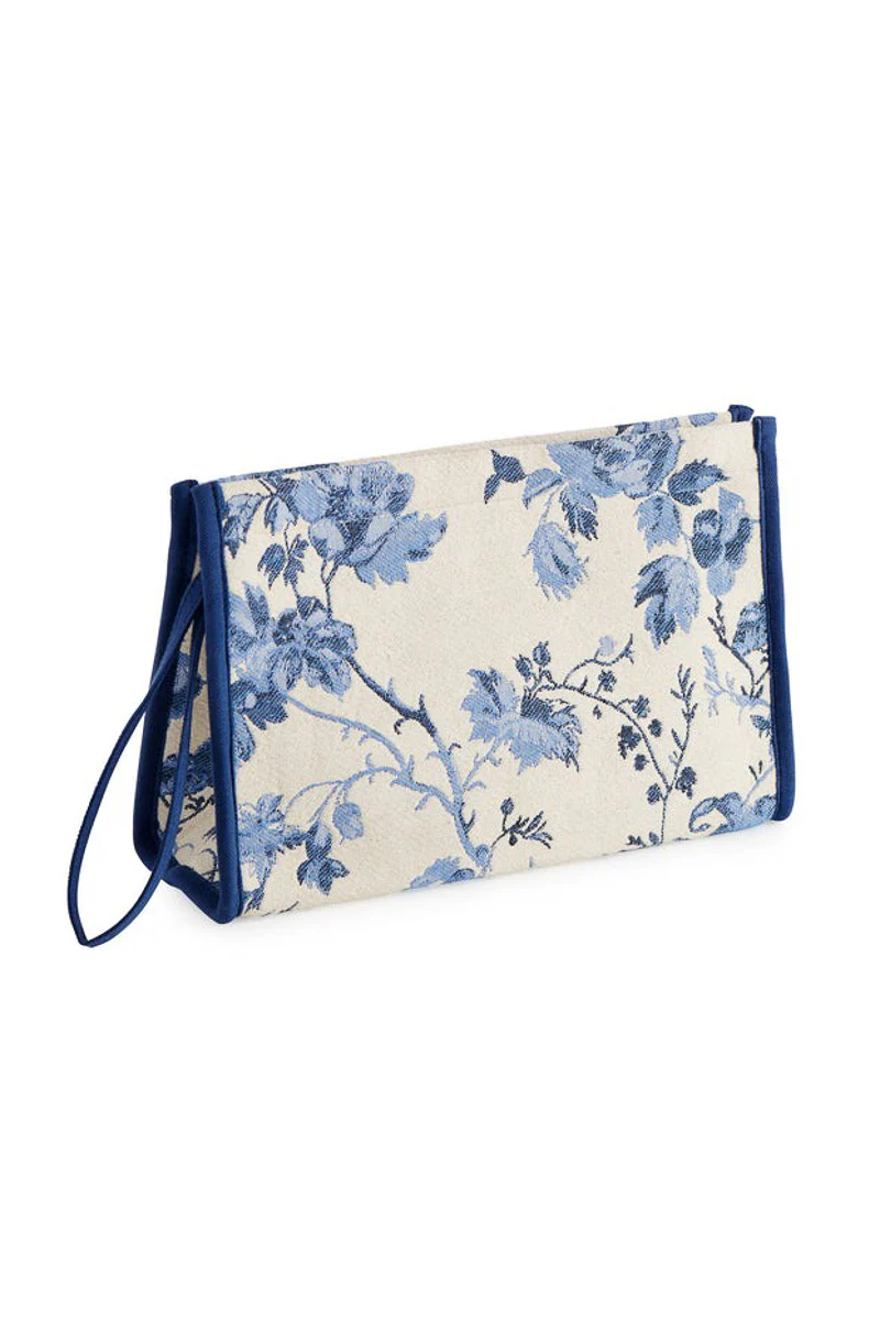 Shiraleah Fiorella Zip Pouch Blue - Image 2