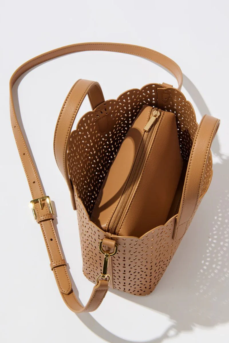 Shiraleah Lola Mini Tote Tan - Image 3