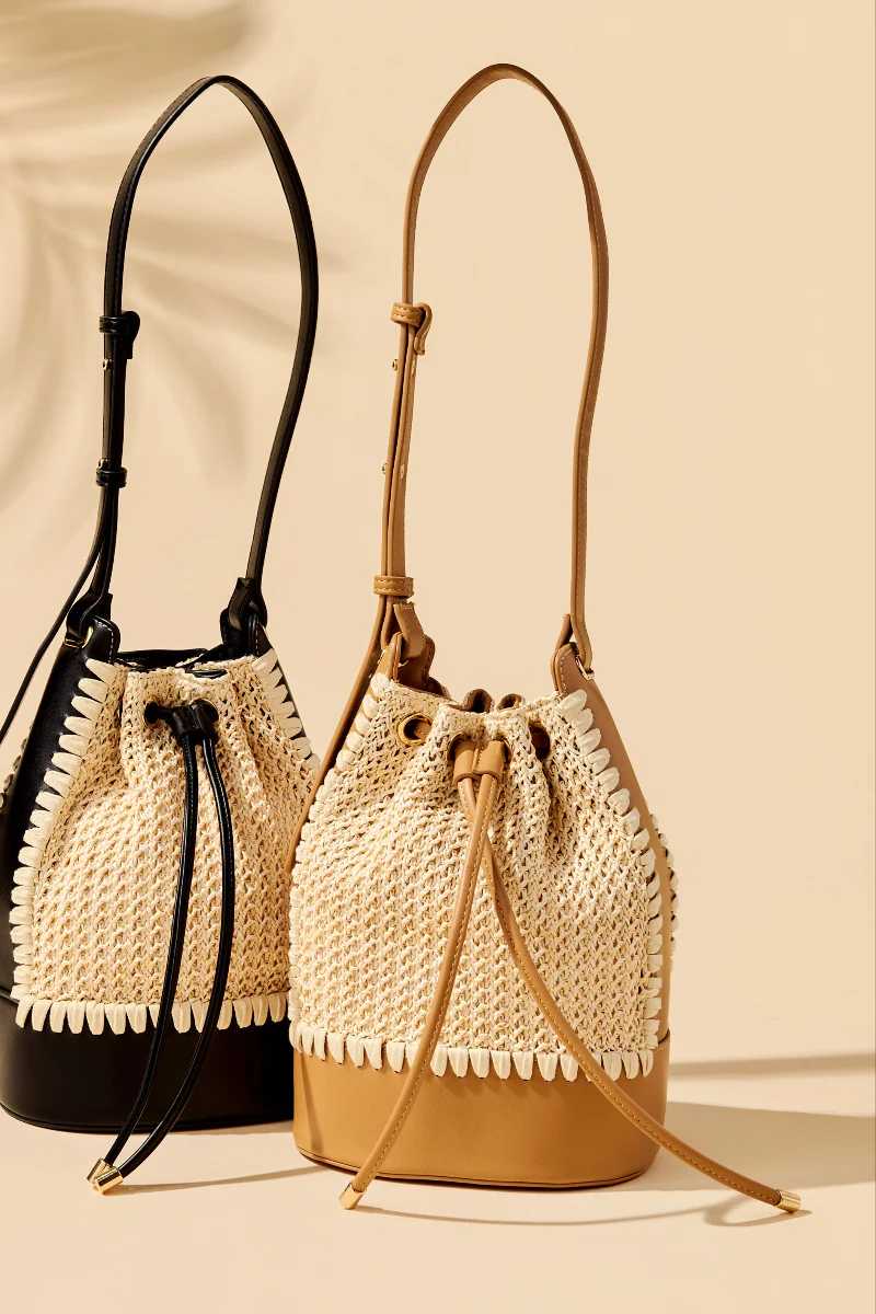 Shiraleah Mia Bucket Bag Tan