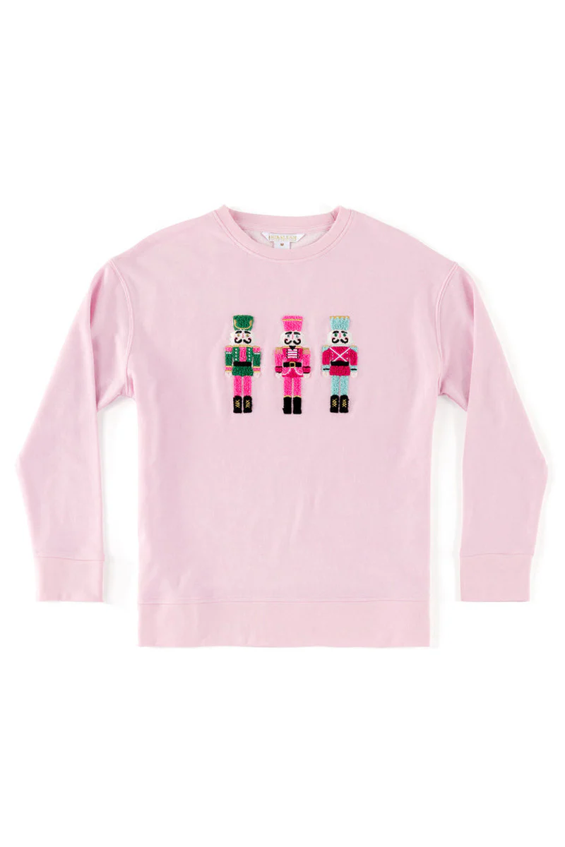 Shiraleah Nutcracker Sweatshirt Blush Extra Large - Image 2