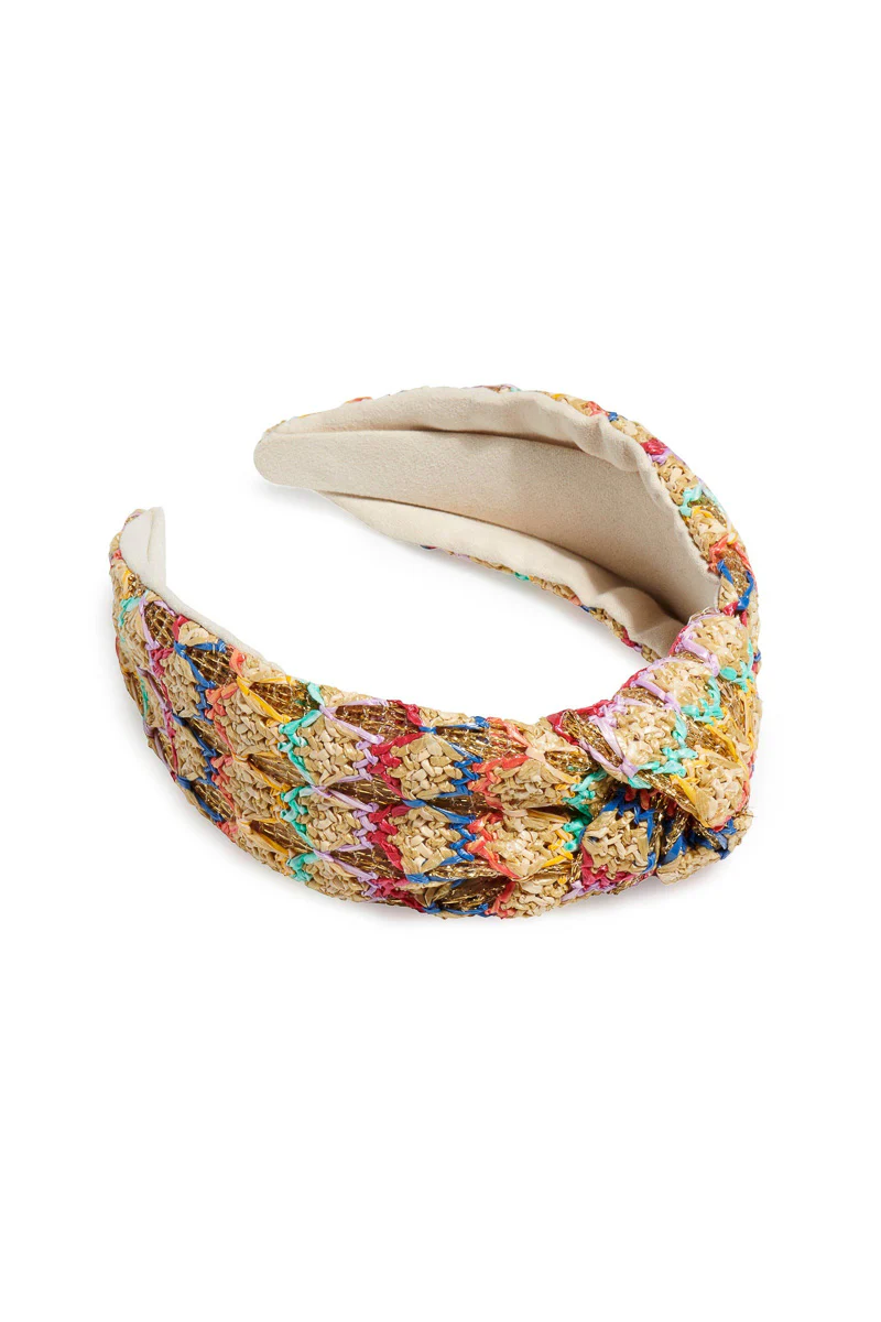 Shiraleah Paper Straw Knotted Headband Multi - Image 2
