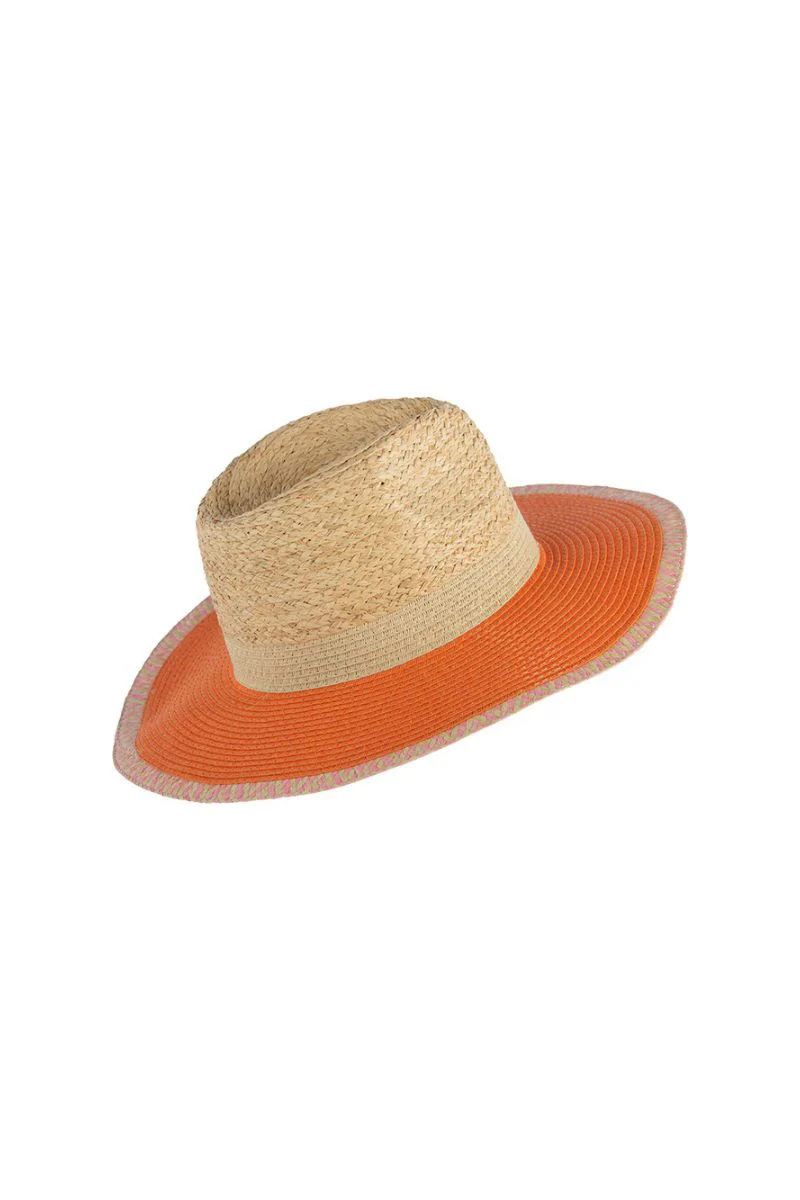 Shiraleah Ricci Hat Orange - Image 2