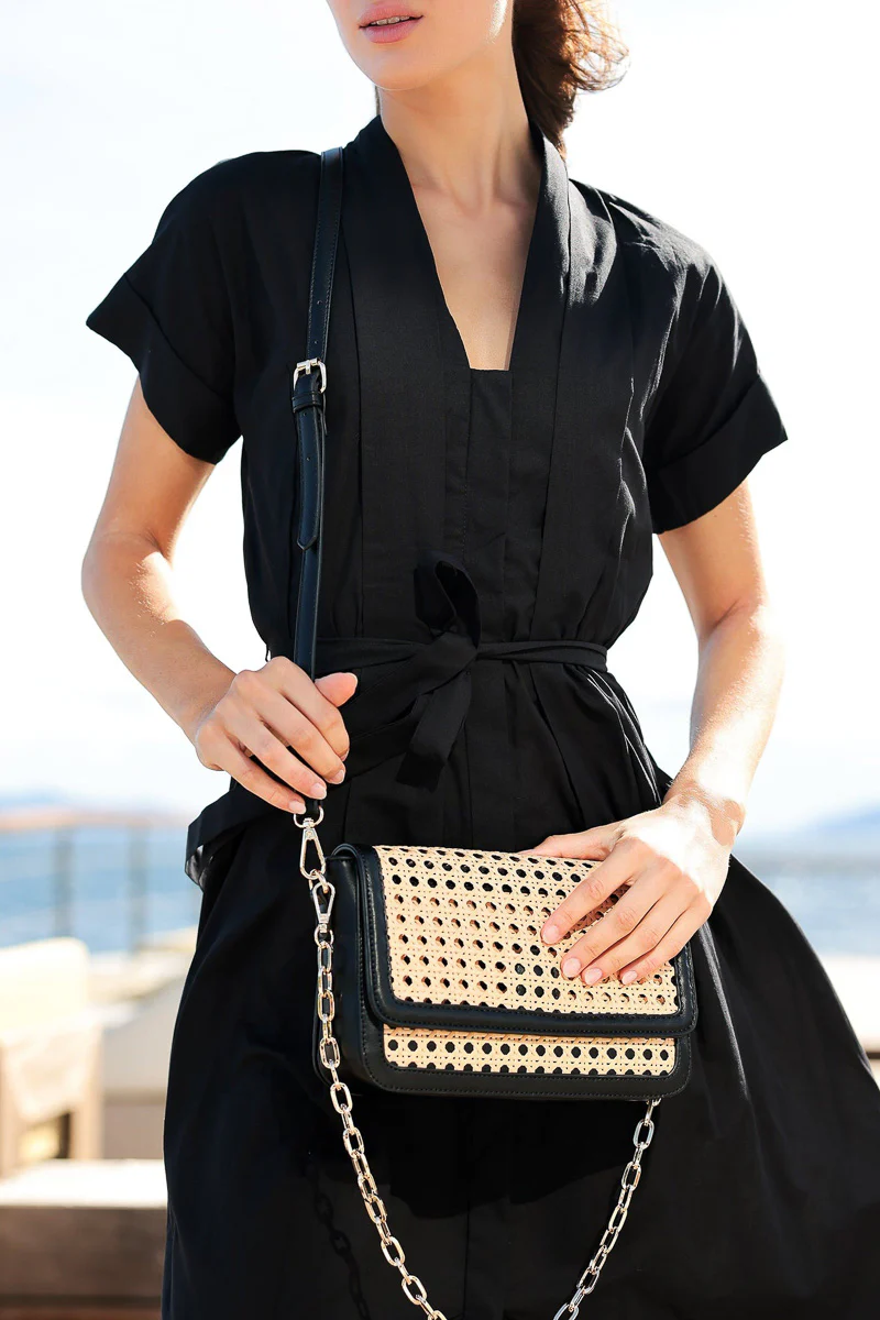 Shiraleah Soleil Shoulder Bag Black - Image 3