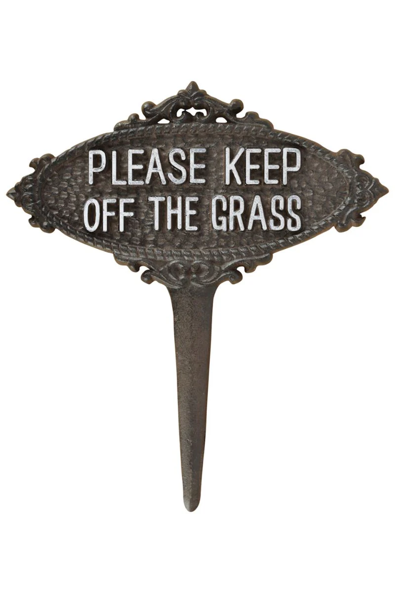 Please Keep Off The Grass Yard Sign