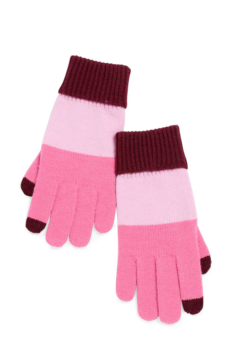 Shiraleah Charlotte Touchscreen Gloves Wine - Image 2
