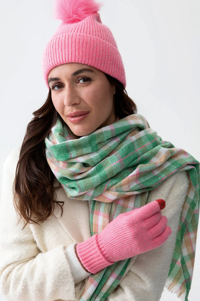 Shiraleah Natalia Touchscreen Gloves Pink