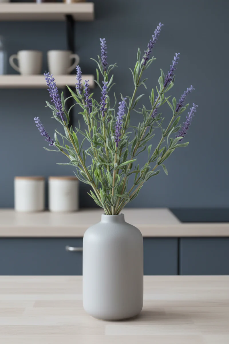 Faux Dusty Lavender Bush X15 Purple