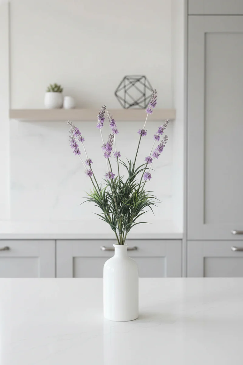 Faux Lavender Bush 14"