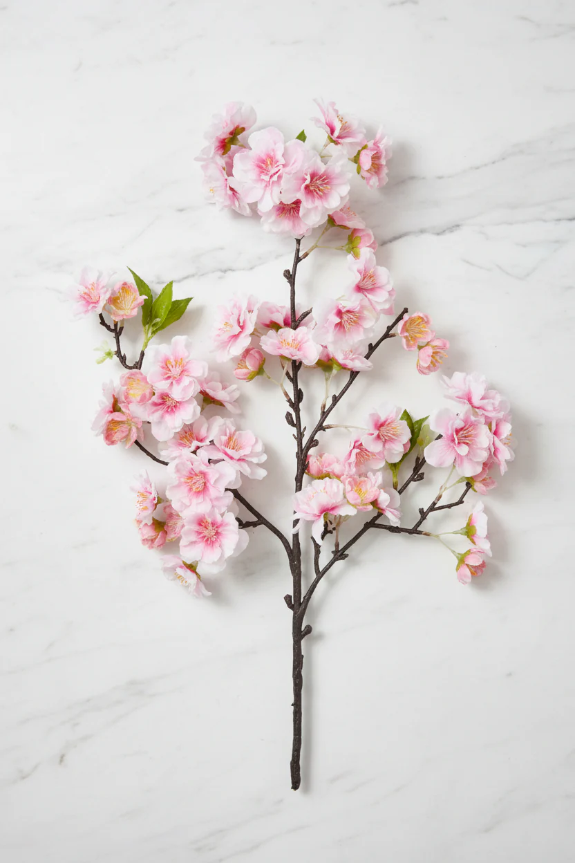 Faux Cherry Blossom Spray 18" Pink