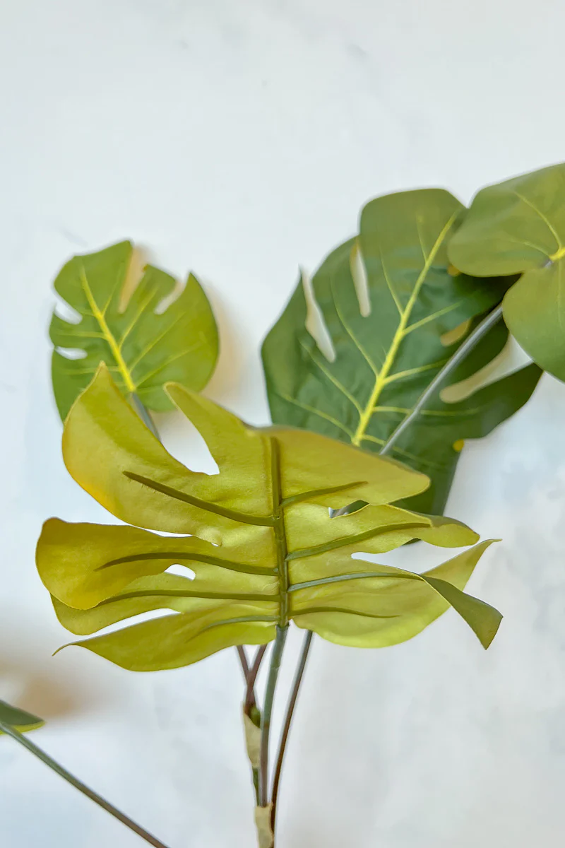 Faux Monstera Spray 42" Green