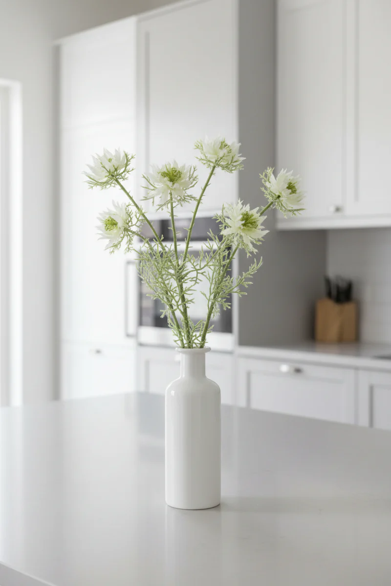Faux Nigella Spray 22.25" Green