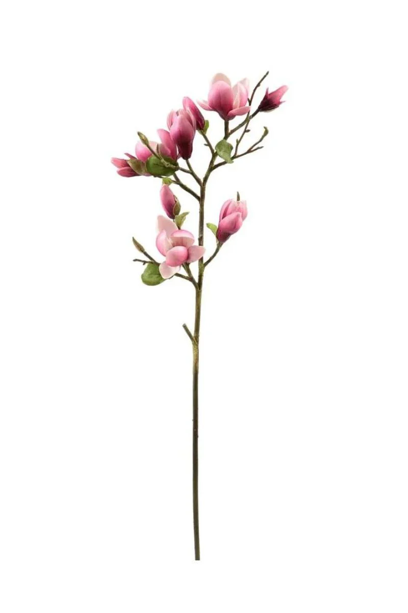 Faux Magnolia Spray 32" Fuchsia