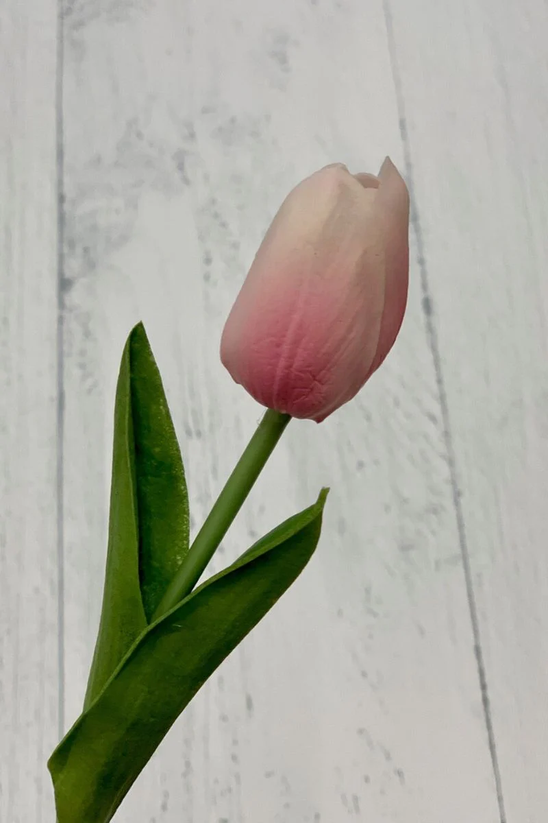Faux Real Touch Mini Tulip 13" Pink