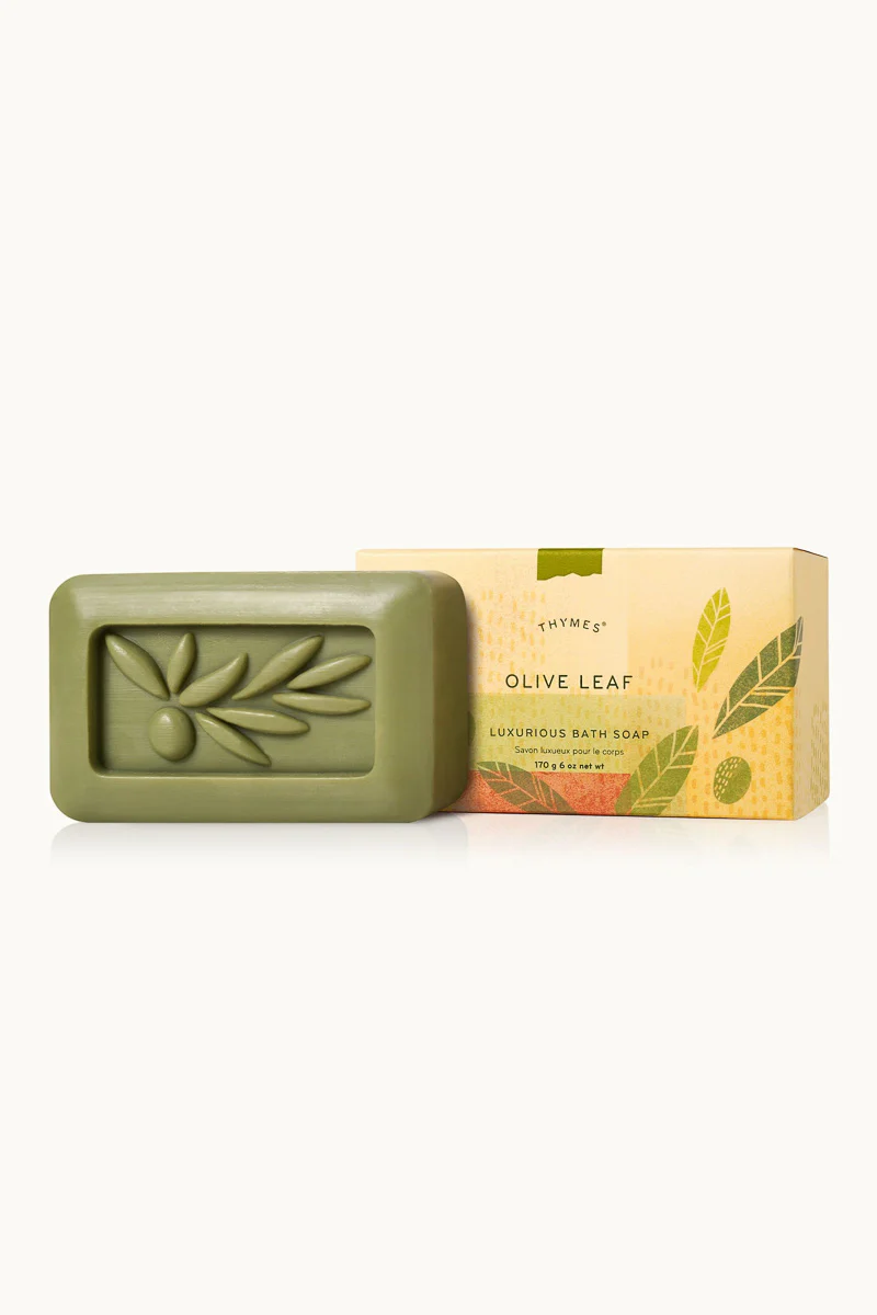 Thymes Olive Leaf Bar Soap - Image 2