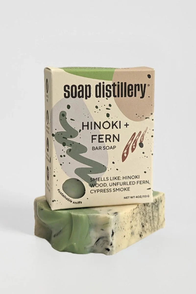 Soap Distillery Hinoki + Fern Bar Soap - Image 2