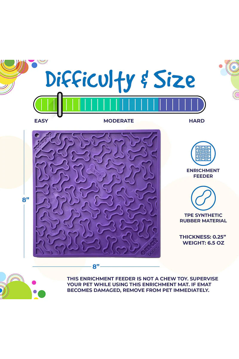SodaPup Bones Lickmat Purple Large - Image 2