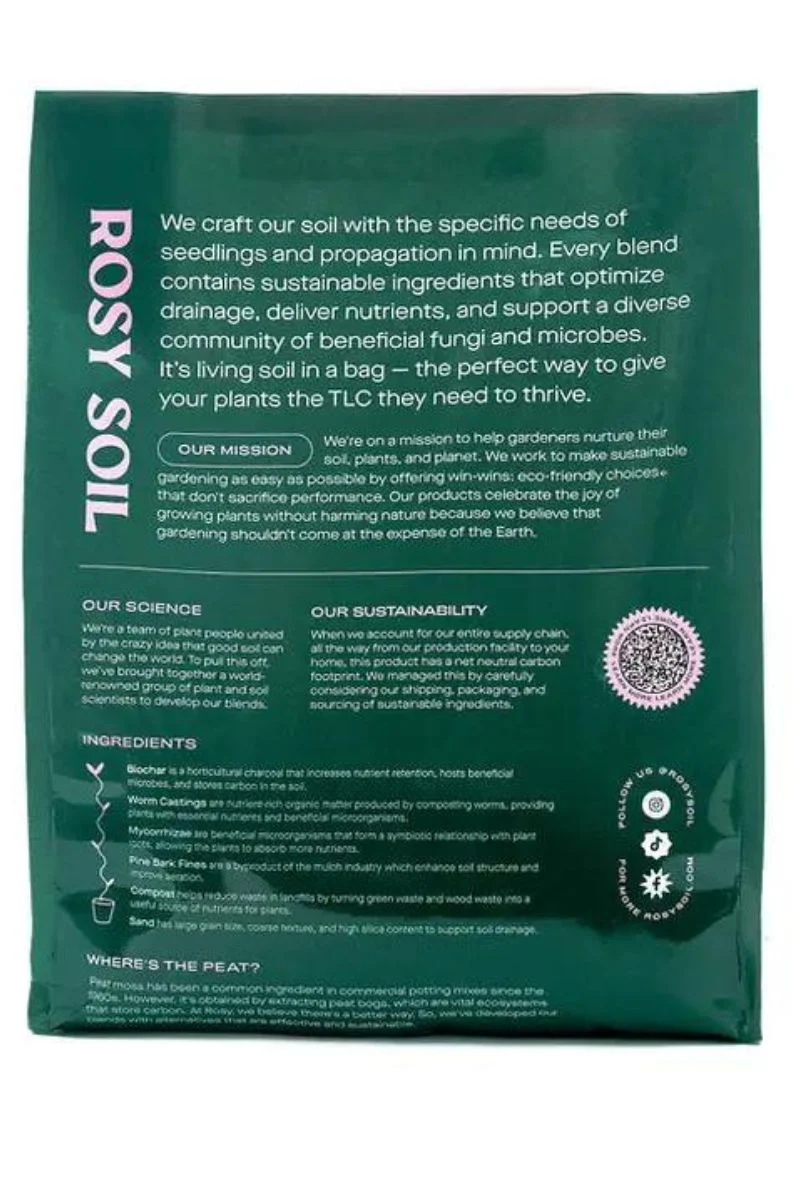 Rosy Soil Organic Seedling Mix 8 qt - Image 2