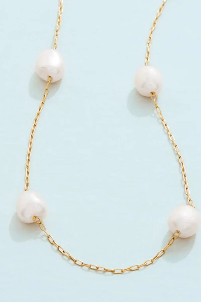 Spartina Splash Collection Buckingham Necklace 18" Pearl - Image 2