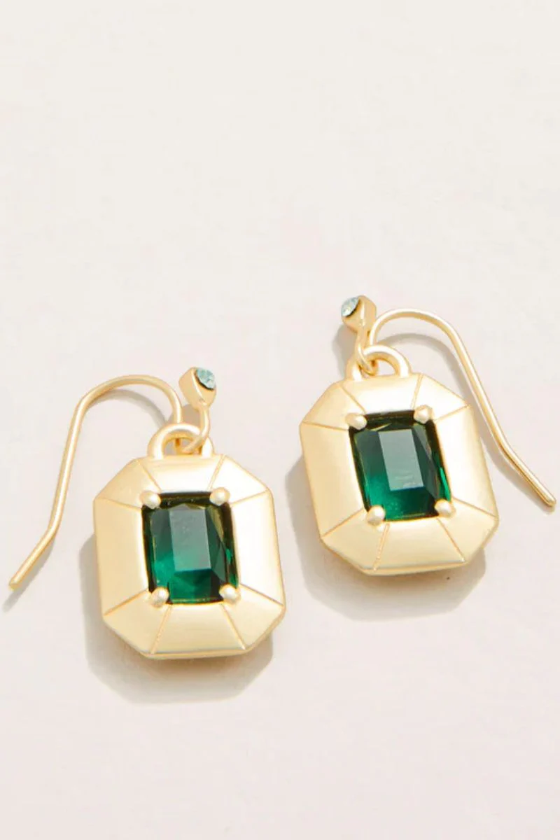 Spartina Chateau Earrings Dark Green - Image 2