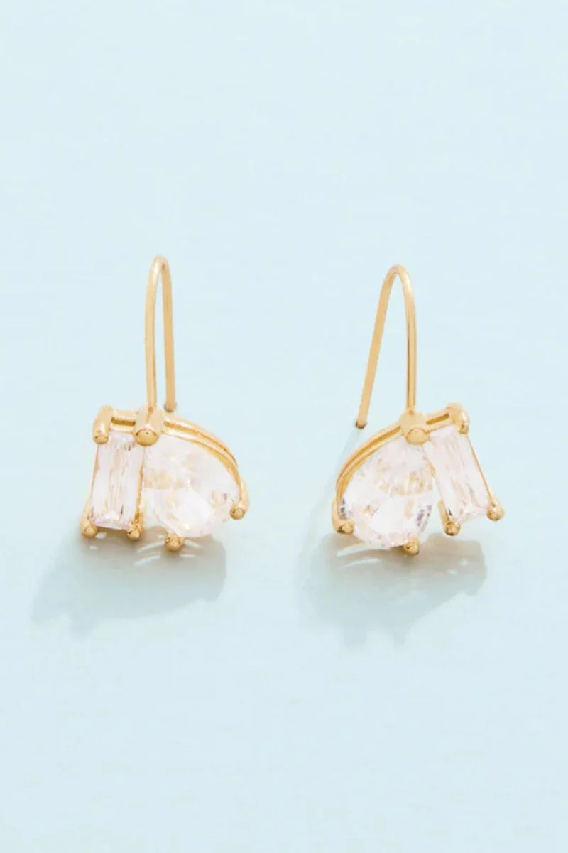 Spartina Splash Collection Dazzle Earrings Crystal - Image 2