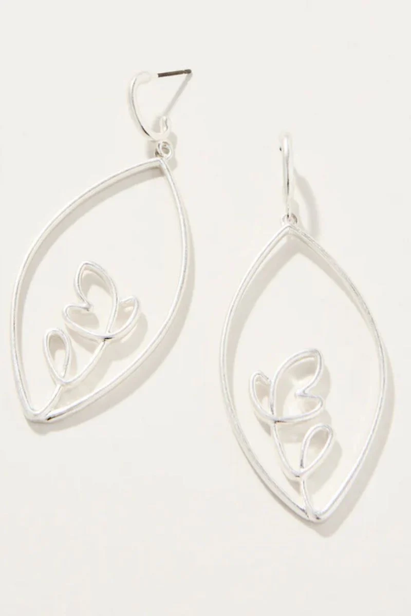 Spartina Earrings Autumn Leaves Silver - Image 2