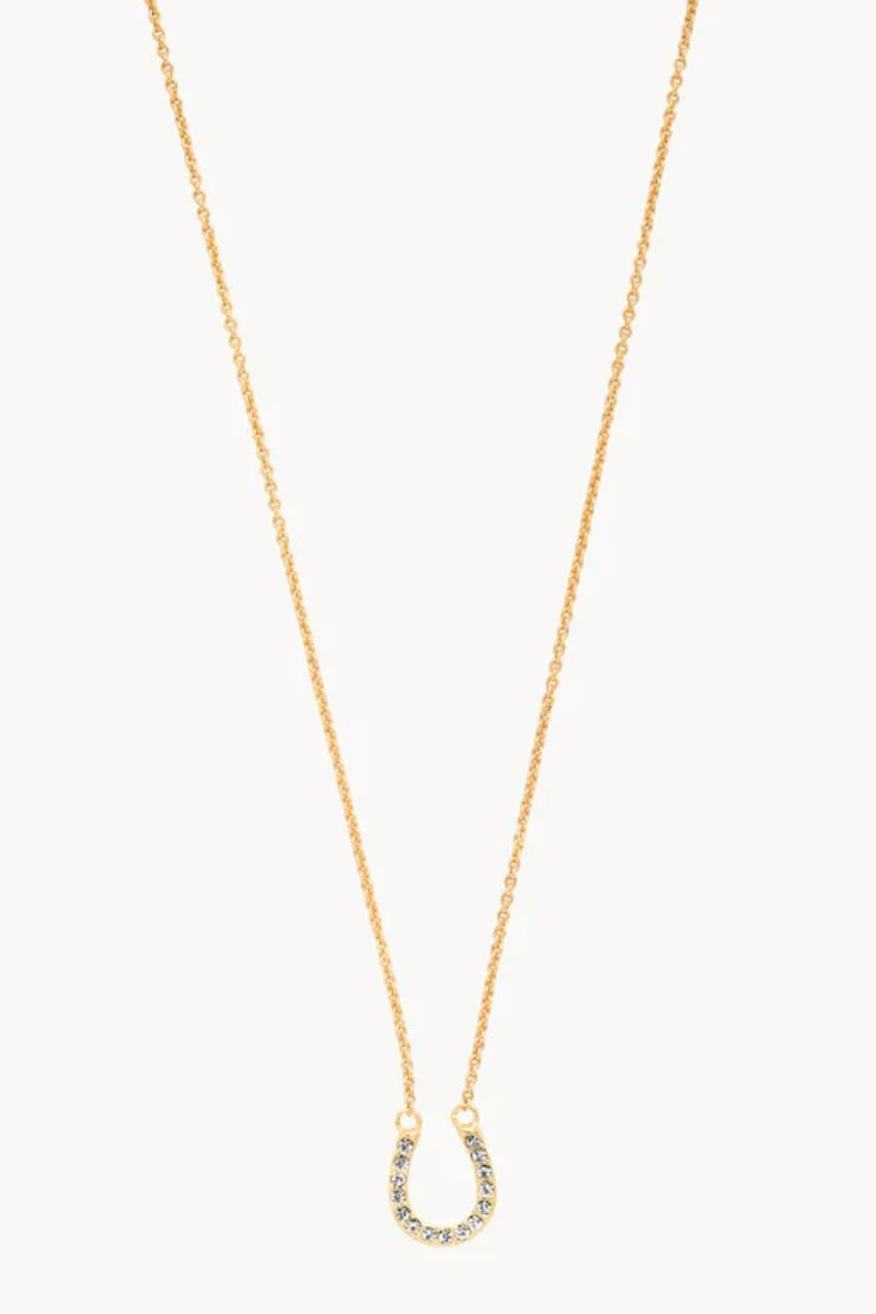 Spartina Sea La Vie Feel Lucky Necklace Crystal & Gold - Image 2