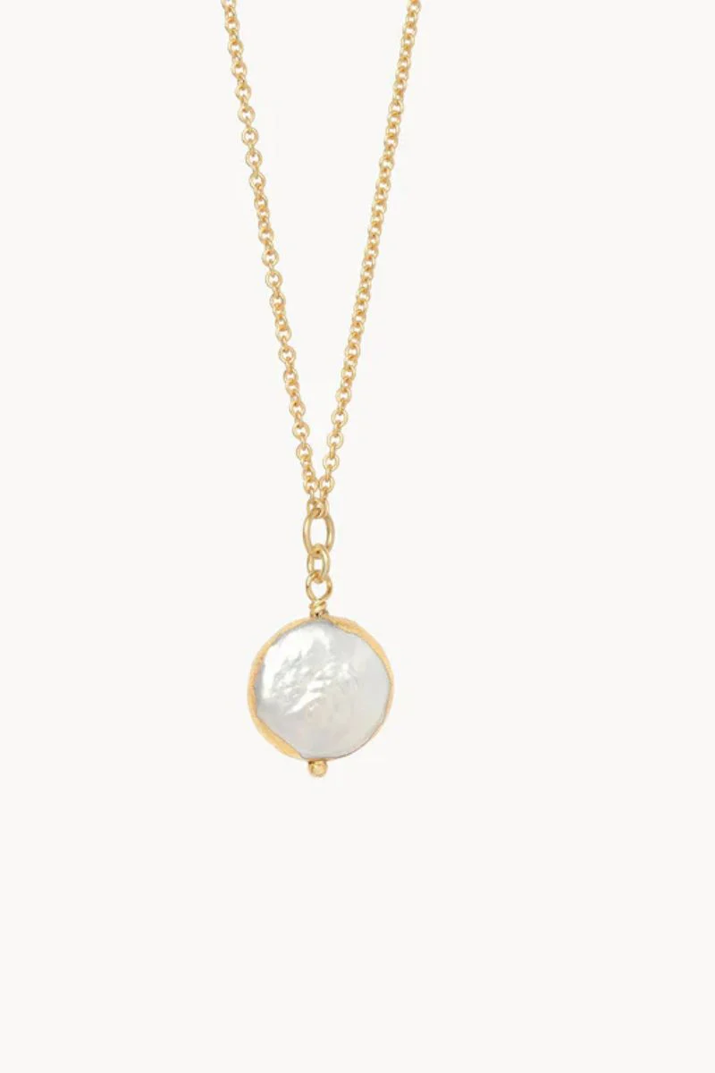 Spartina Sea La Vie Necklace 18" Survivor/Coin Pearl - Image 2