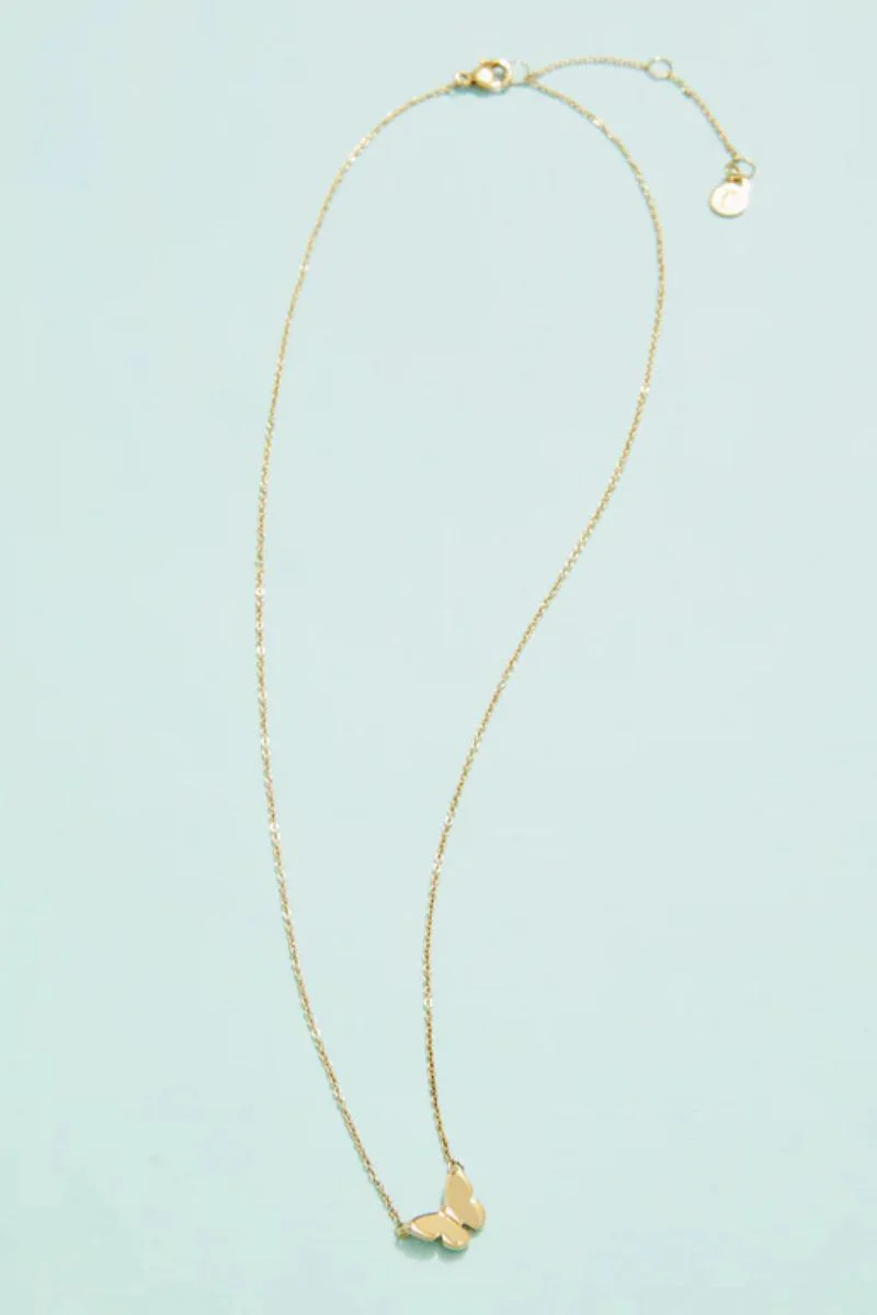 Spartina Splash Butterfly Necklace Gold - Image 2