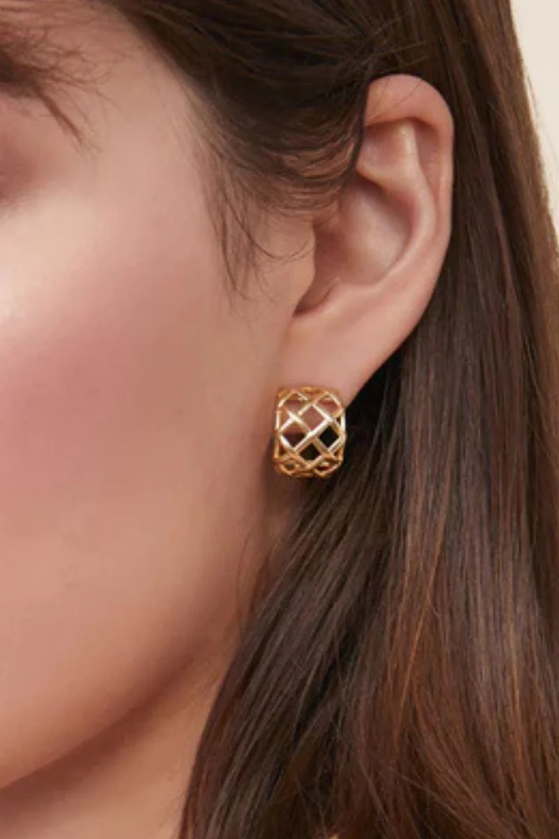 Spartina Stonevale Hoop Earrings Gold