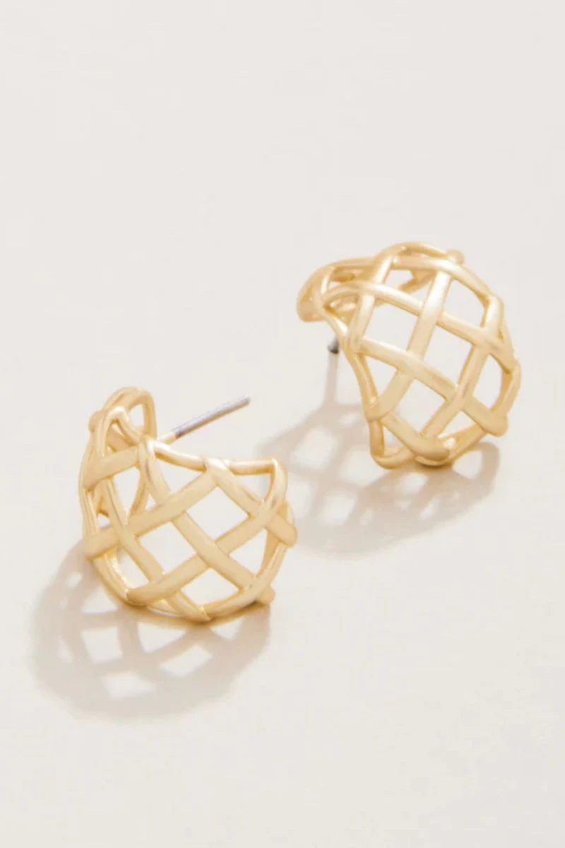 Spartina Stonevale Hoop Earrings Gold - Image 2