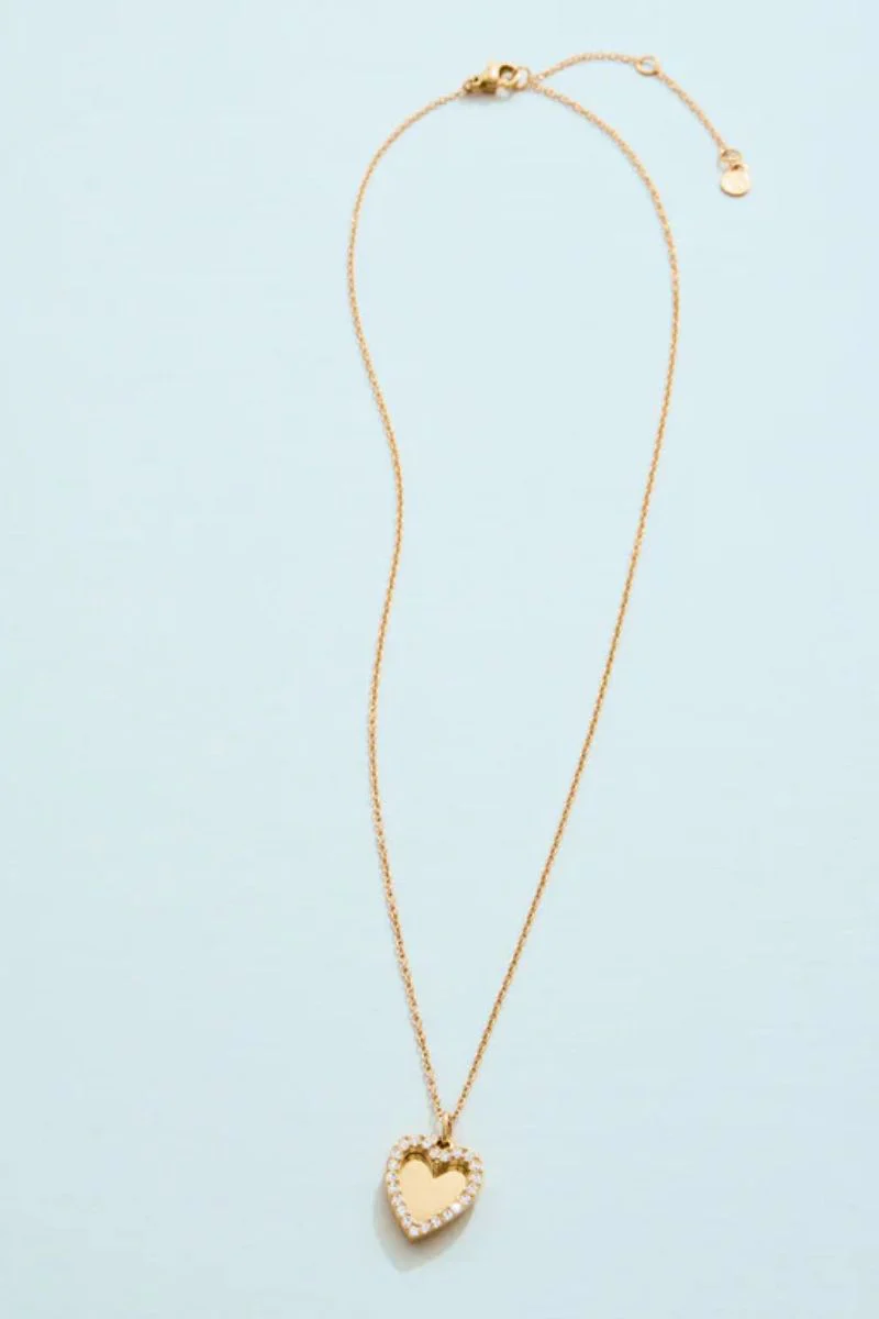 Spartina Splash Collection Sweetheart Necklace 18" Crystal